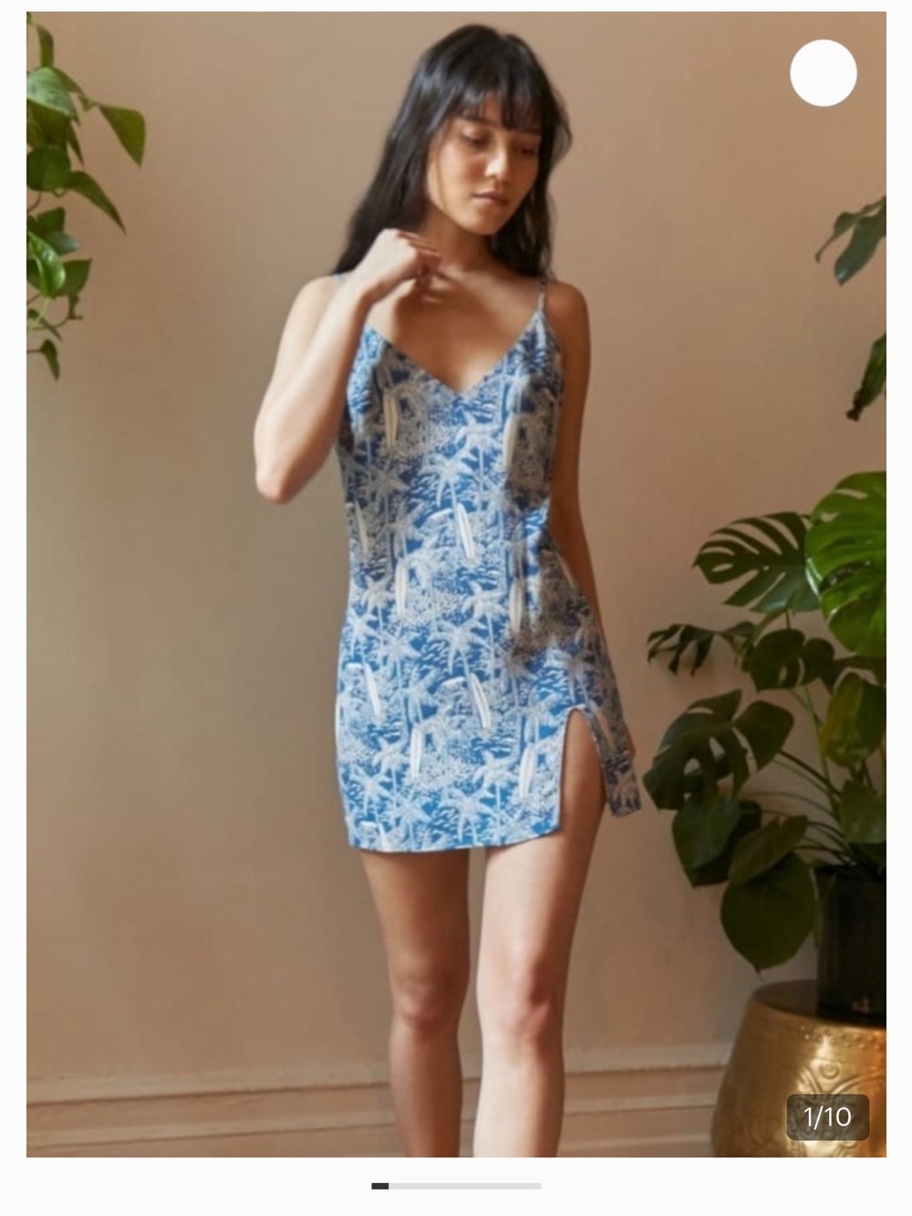 Reformation Marlowe Mini Dress in Bali Print